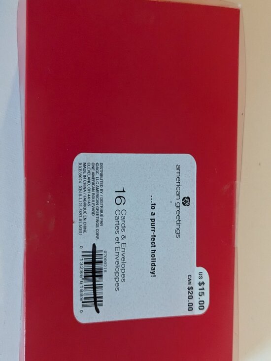 NWT 16 Kittens Santa Hats Christmas Holiday Cards American Greetings Sealed Box - Picture 6 of 6